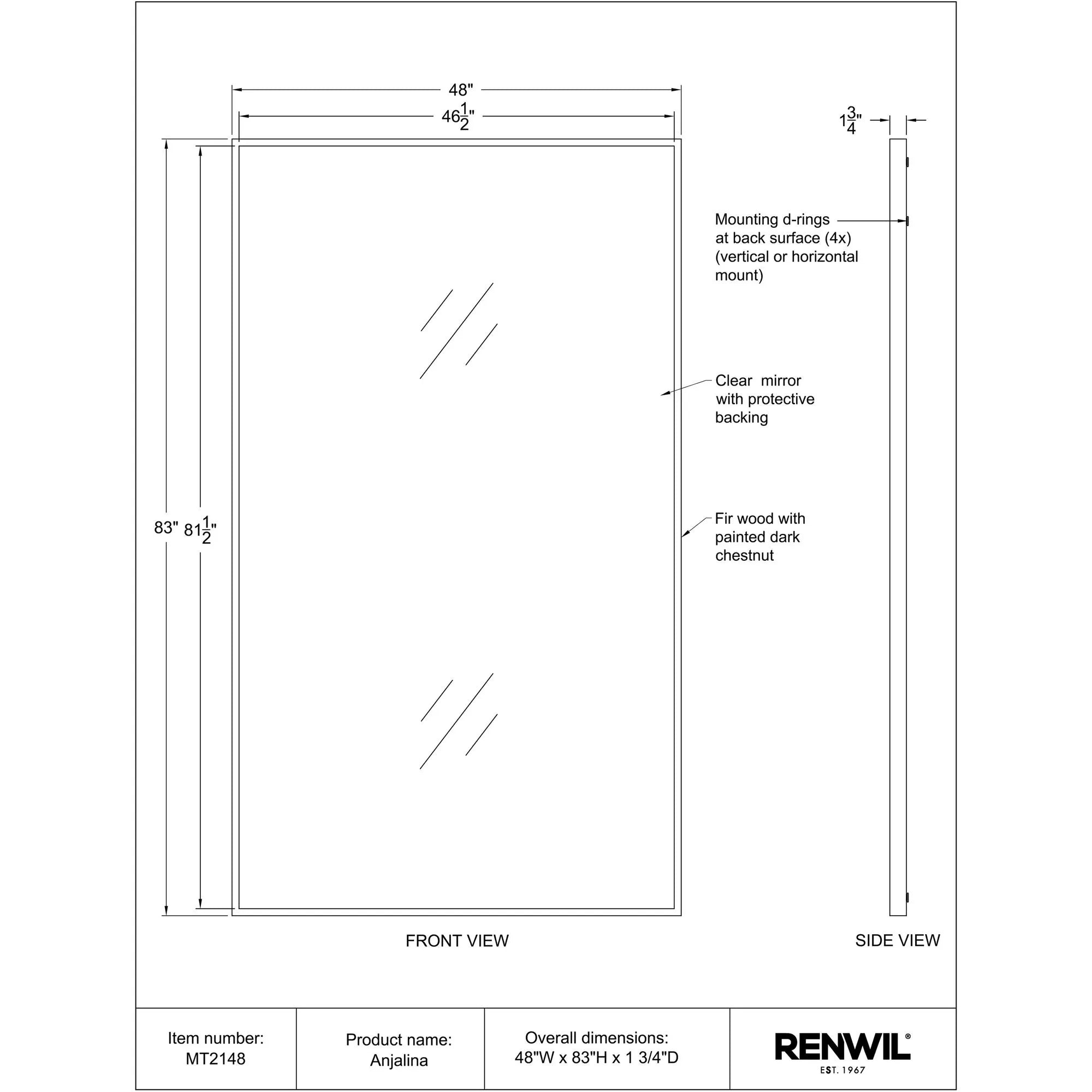 Anjalina Wall Mirror