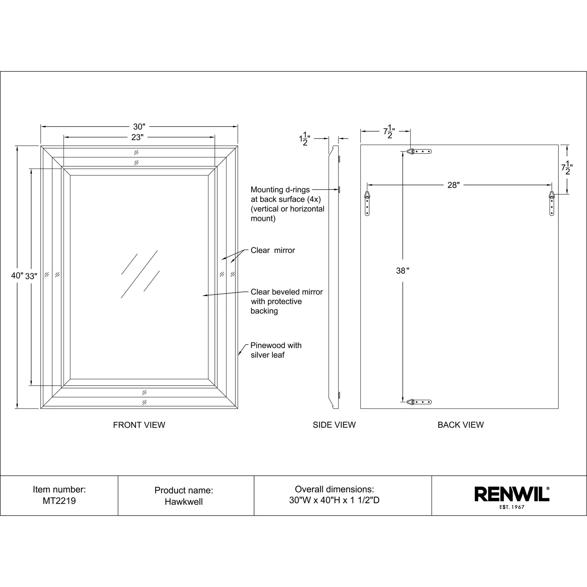 Hawkwell Wall Mirror