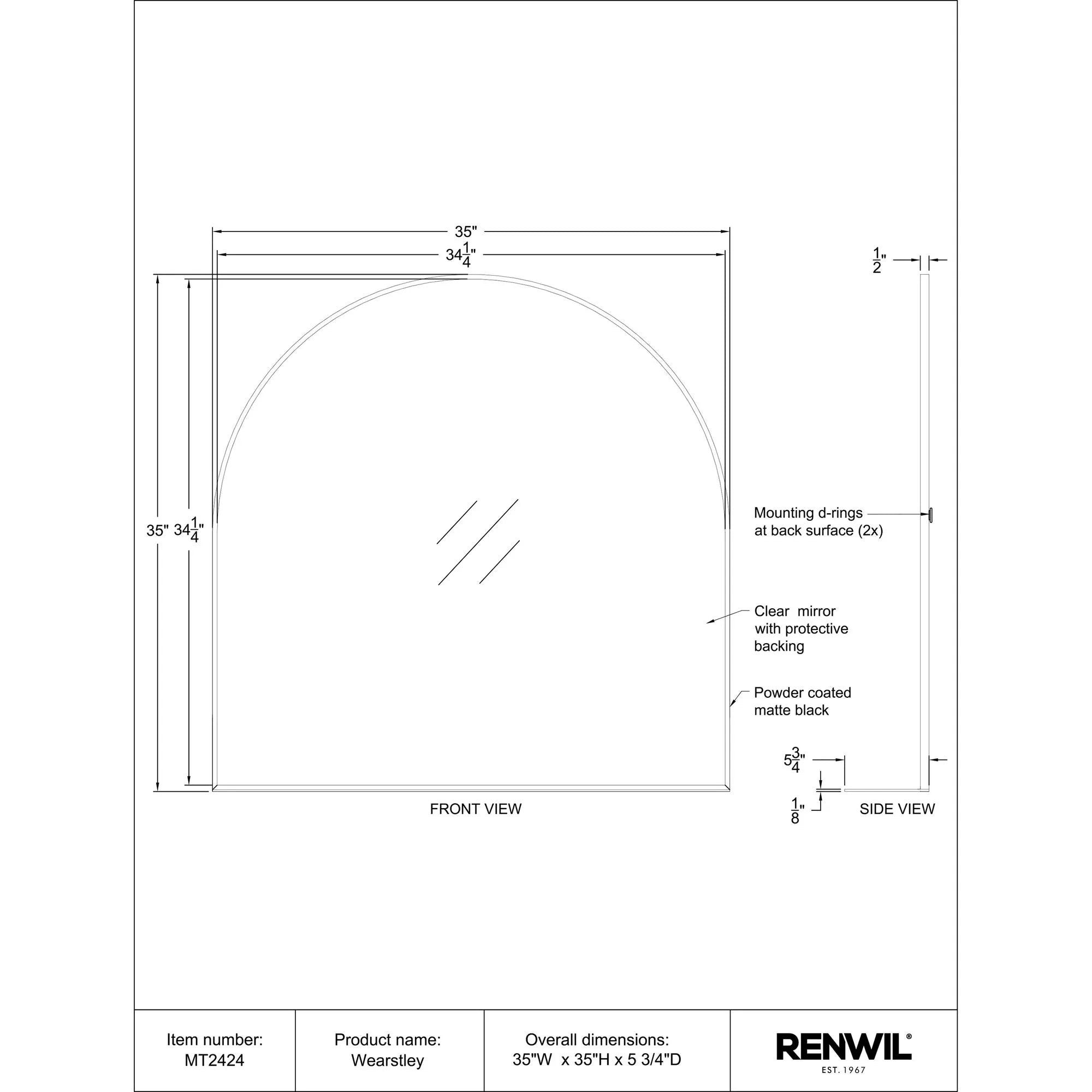 Wearstley Wall Mirror