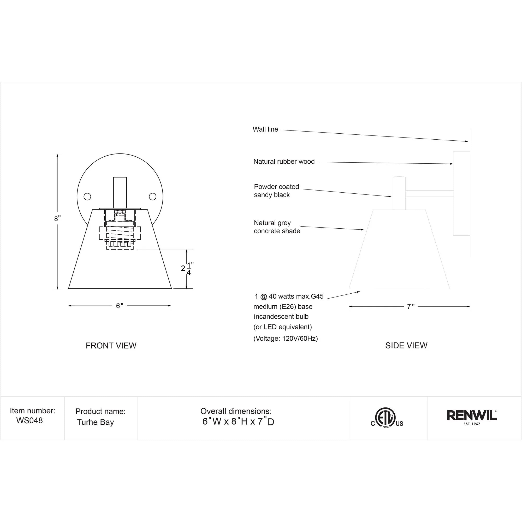 Turtle Bay Wall Sconce