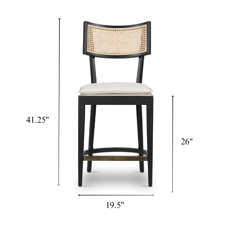 Tabouret en rotin Libby