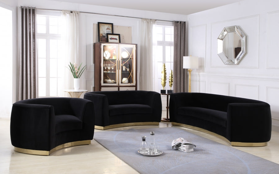 Fauteuil d'appoint rembourré en chenille Vivi 