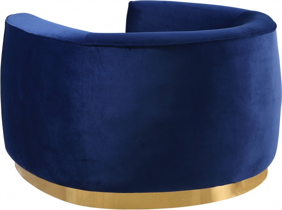 Fauteuil d'appoint rembourré en chenille Vivi 