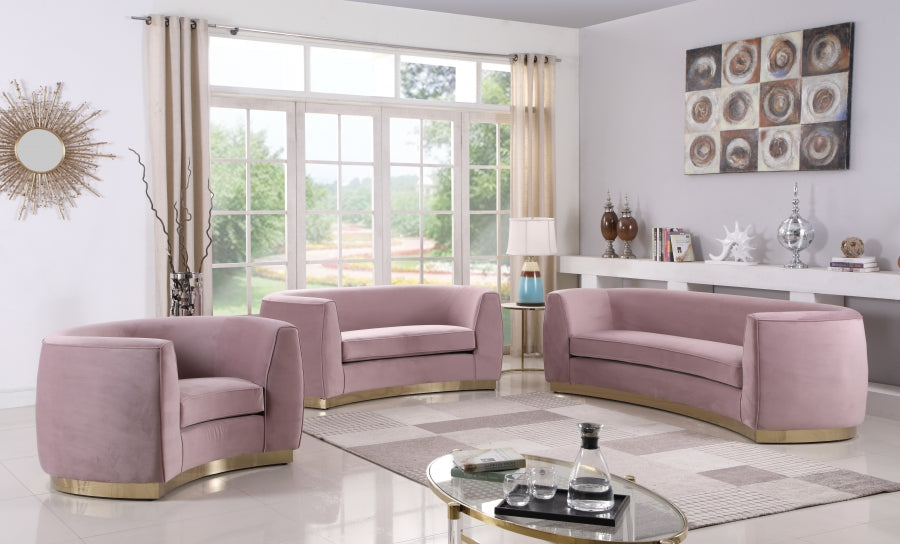 Fauteuil d'appoint rembourré en chenille Vivi 