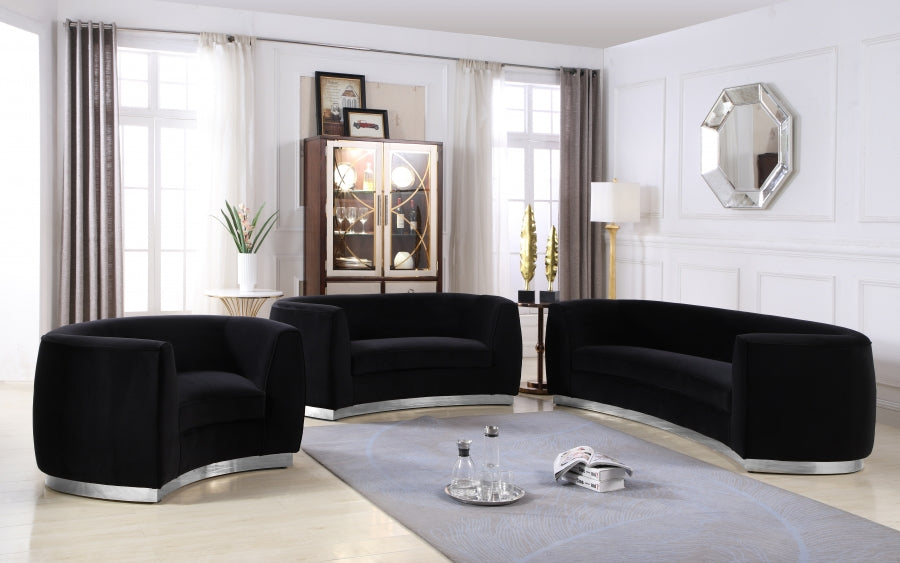 Fauteuil d'appoint rembourré en chenille Vivi 