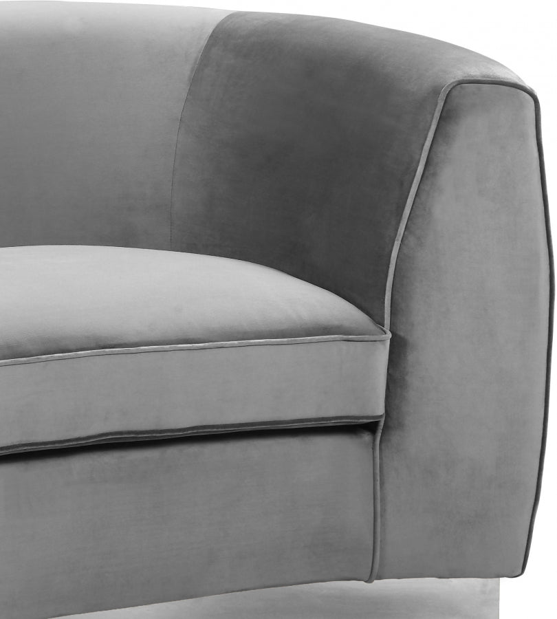 Fauteuil d'appoint rembourré en chenille Vivi 