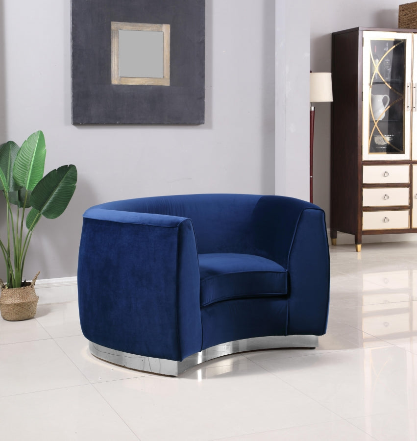 Fauteuil d'appoint rembourré en chenille Vivi 