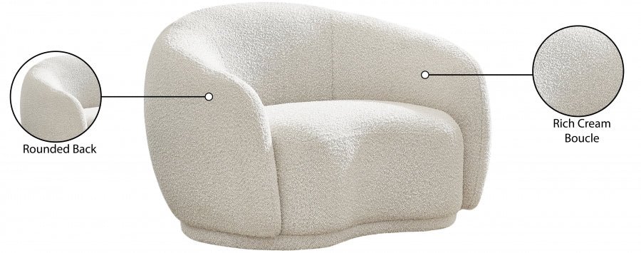 Hyde Boucle Fabric Upholstered Chair