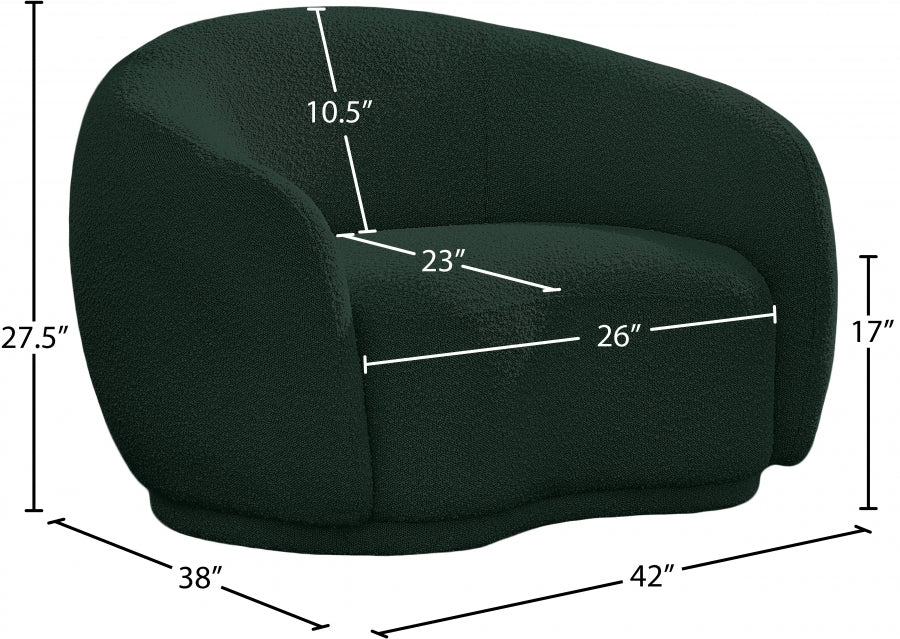 Hyde Boucle Fabric Upholstered Chair