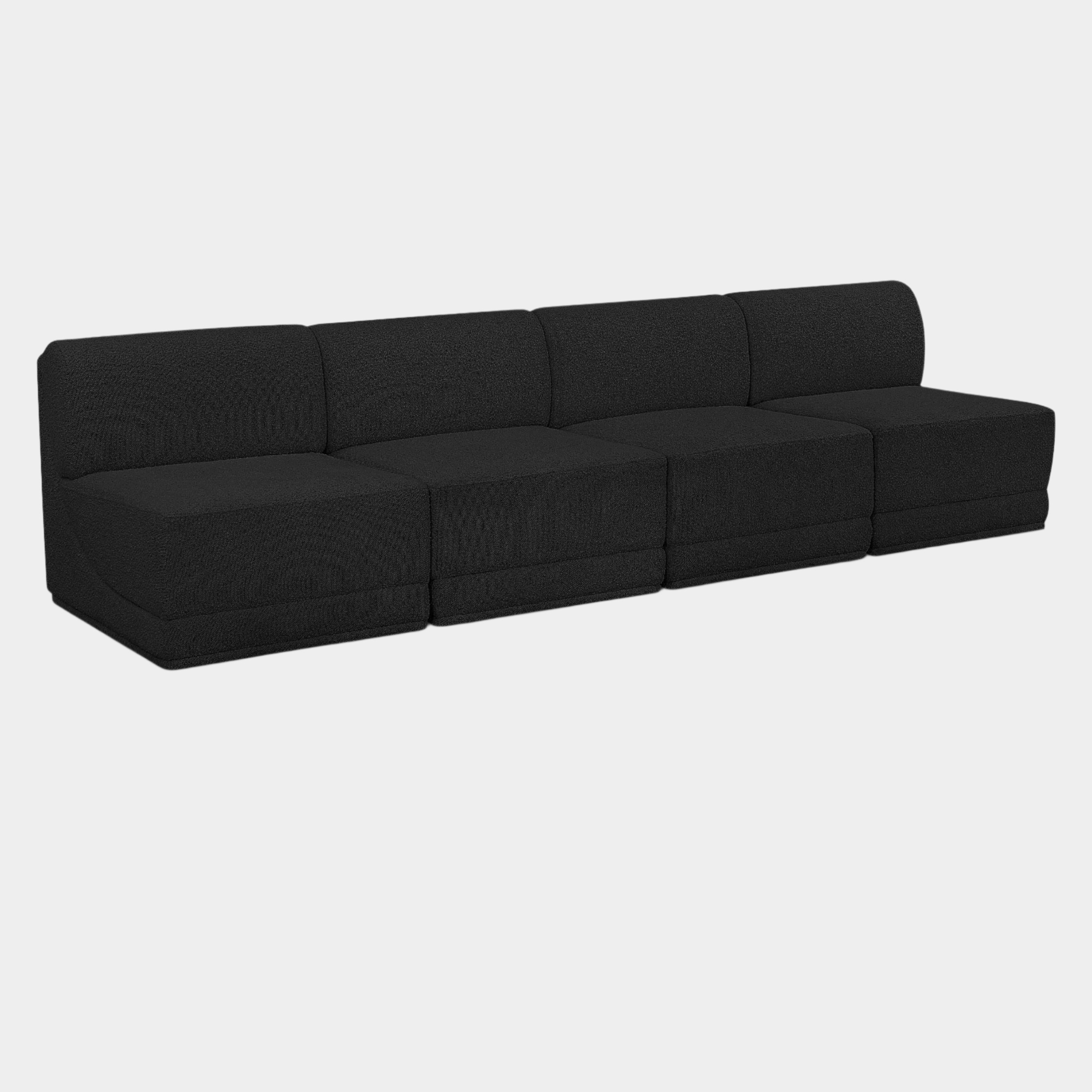 Ollie Boucle Fabric Armless Sofa