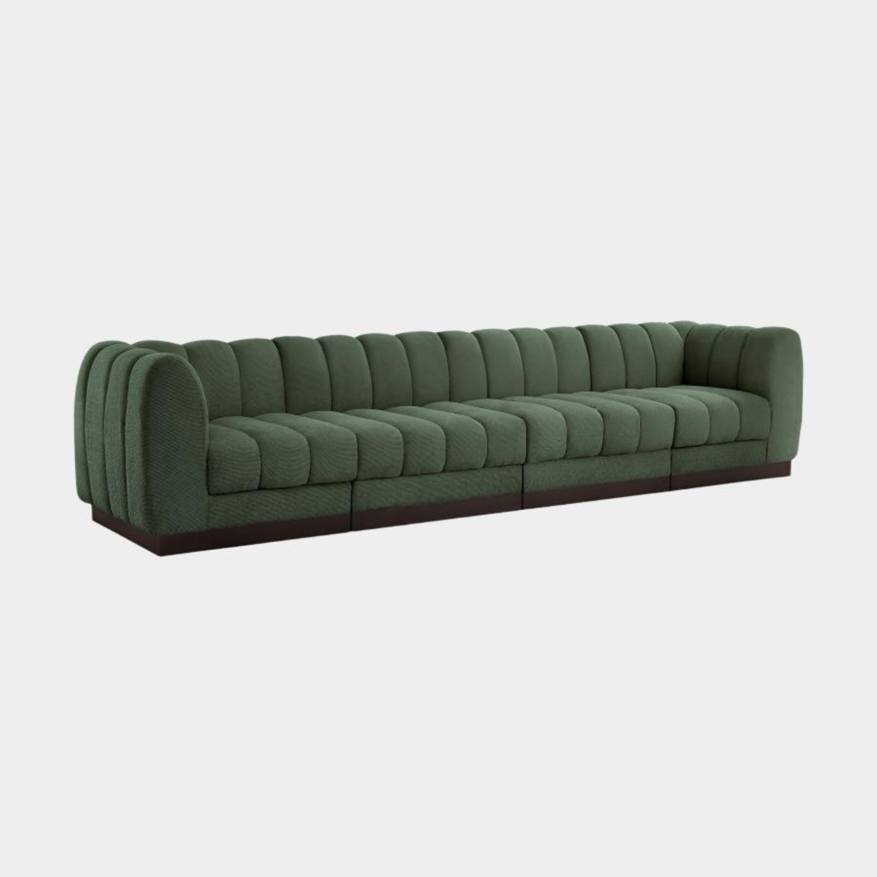 Quinn Chenille Fabric Sofa with Armrest