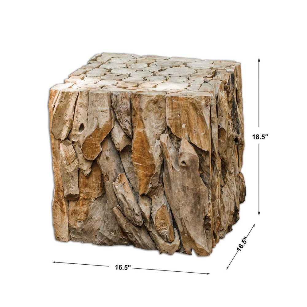 Teak Root Bunching Cube