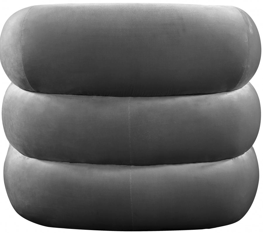 Fauteuil d'appoint rembourré en chenille Vivi 