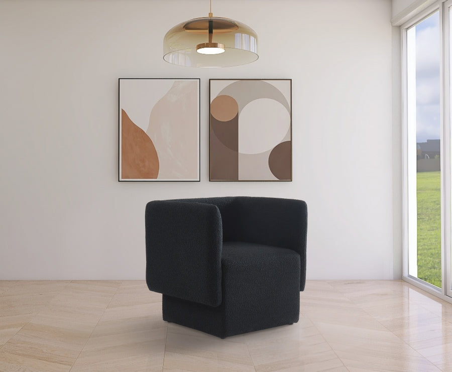 Fauteuil d'appoint rembourré en chenille Vivi 
