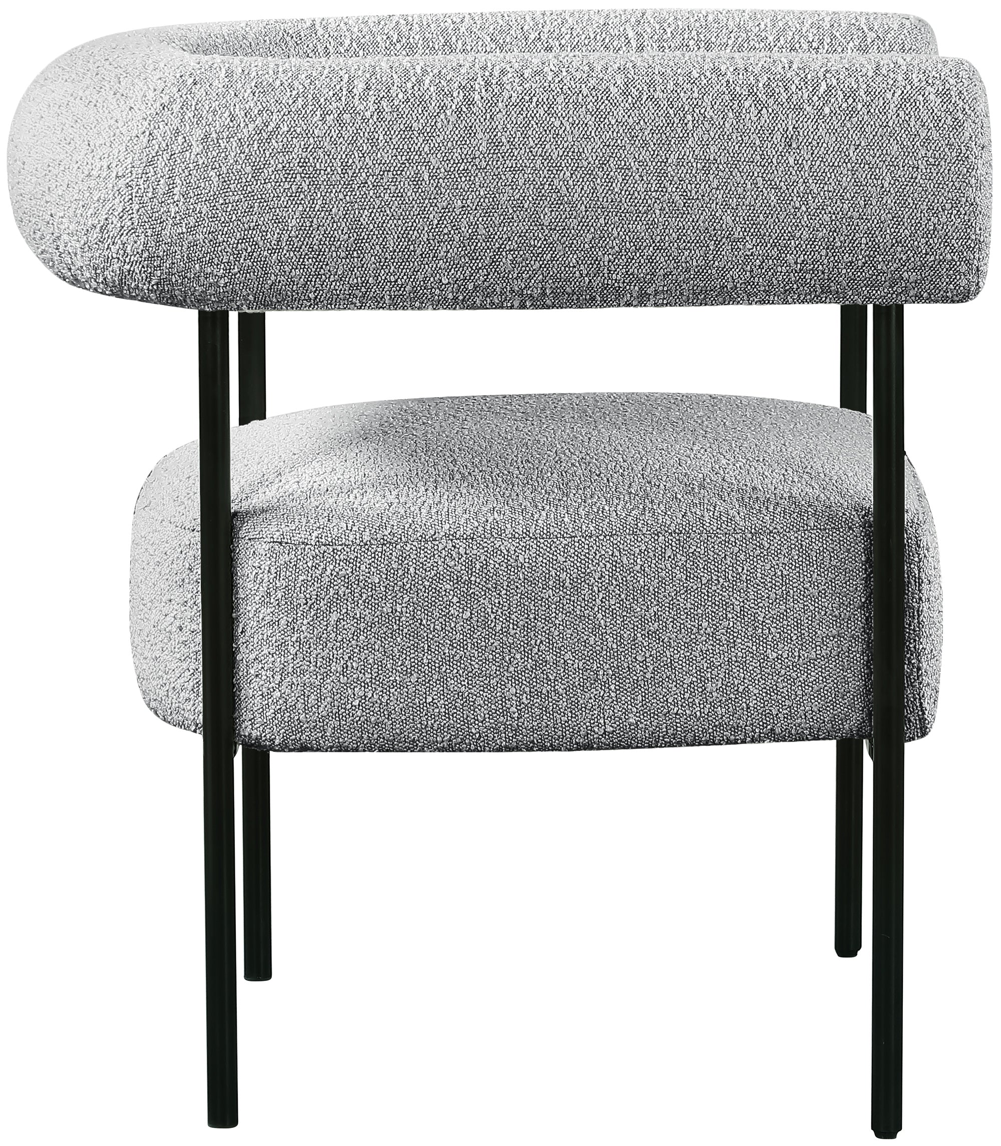 Fauteuil d'appoint rembourré en chenille Vivi 