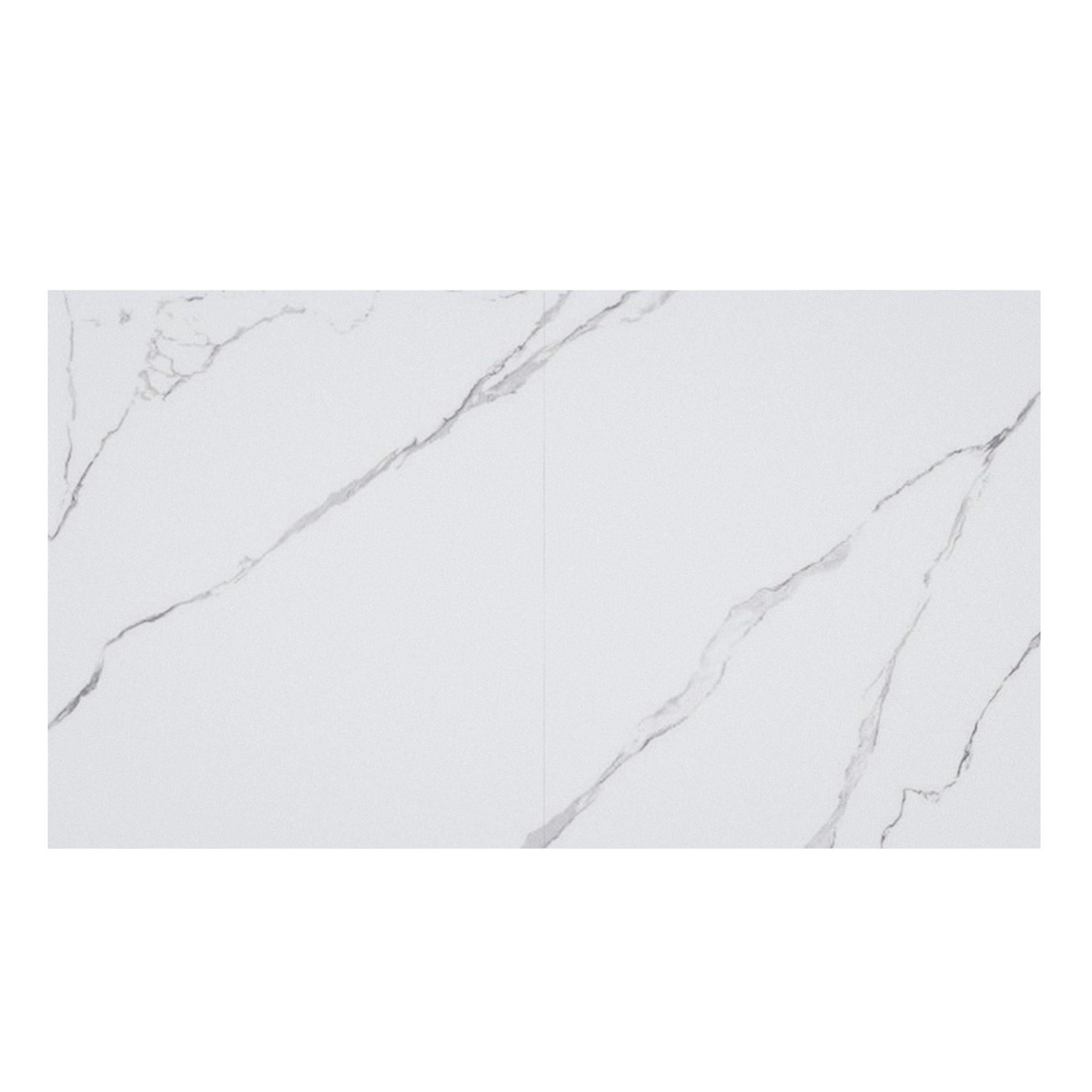 Julius Dining Table w/Extension in White and Black