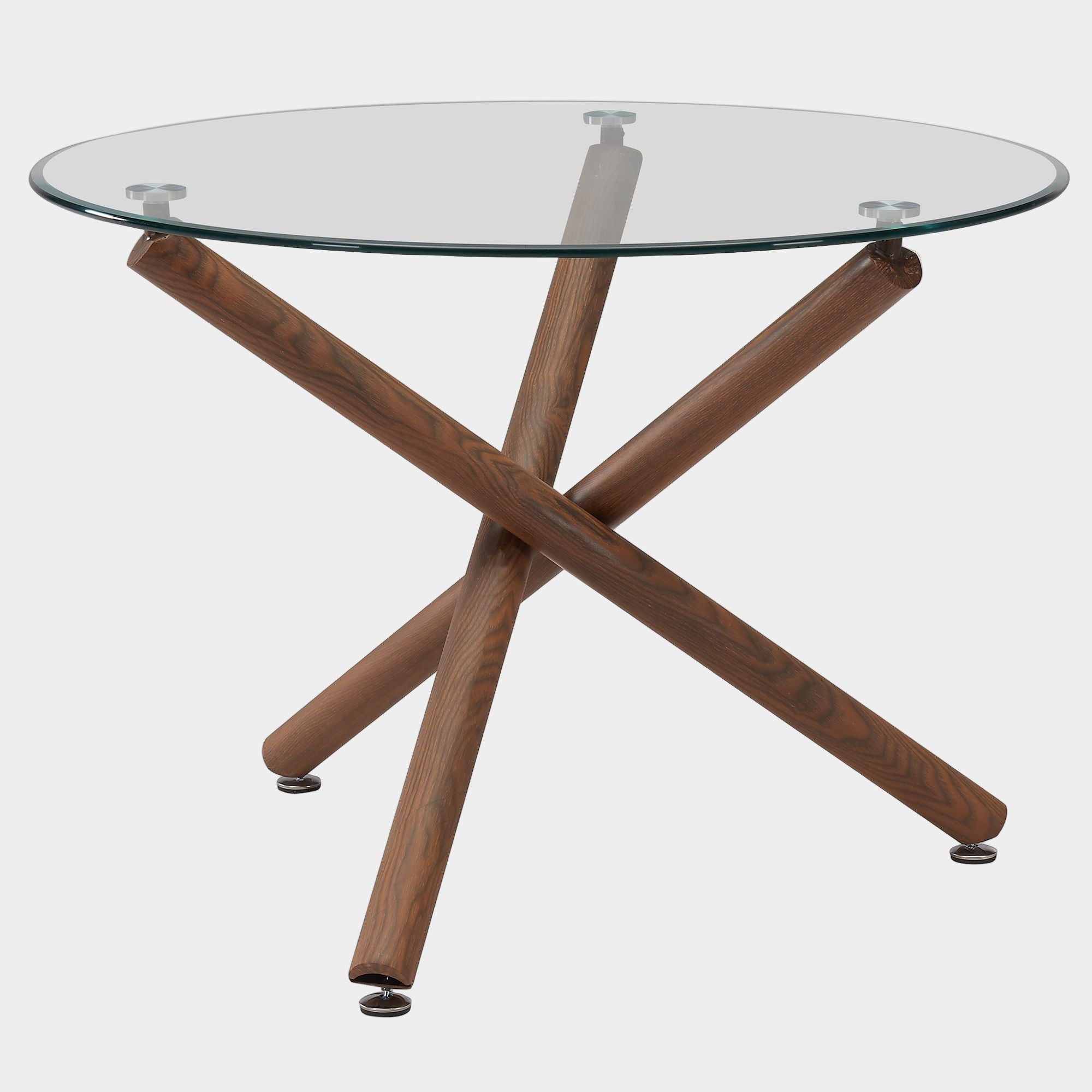 Rocca Round Dining Table in Walnut