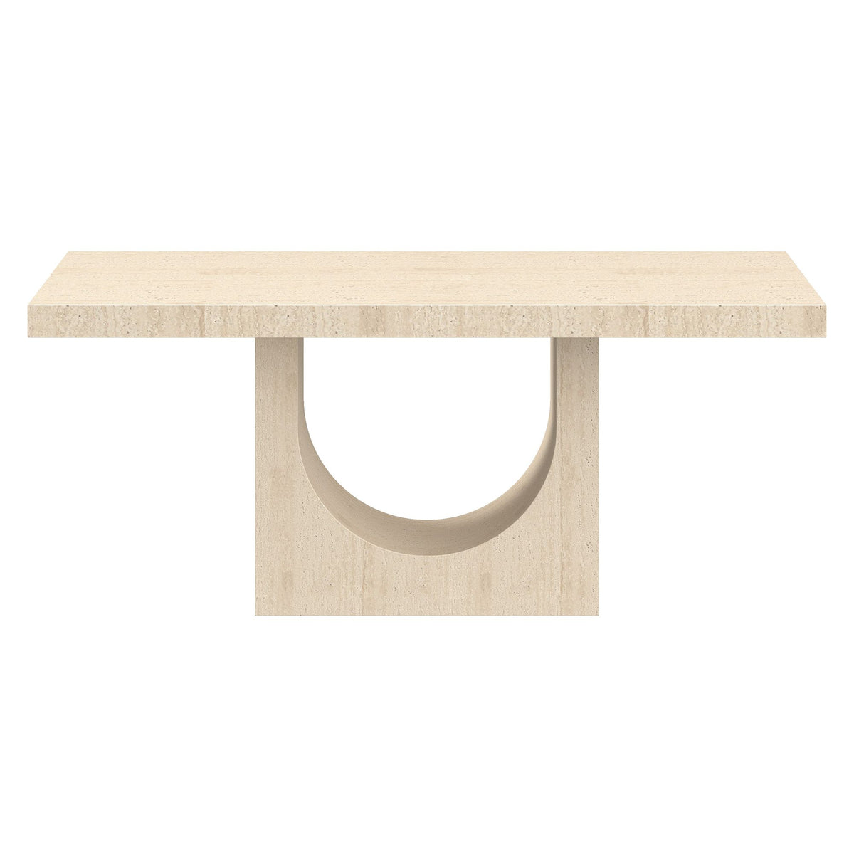 Aurelia Rectangular Dining Table in Travertine