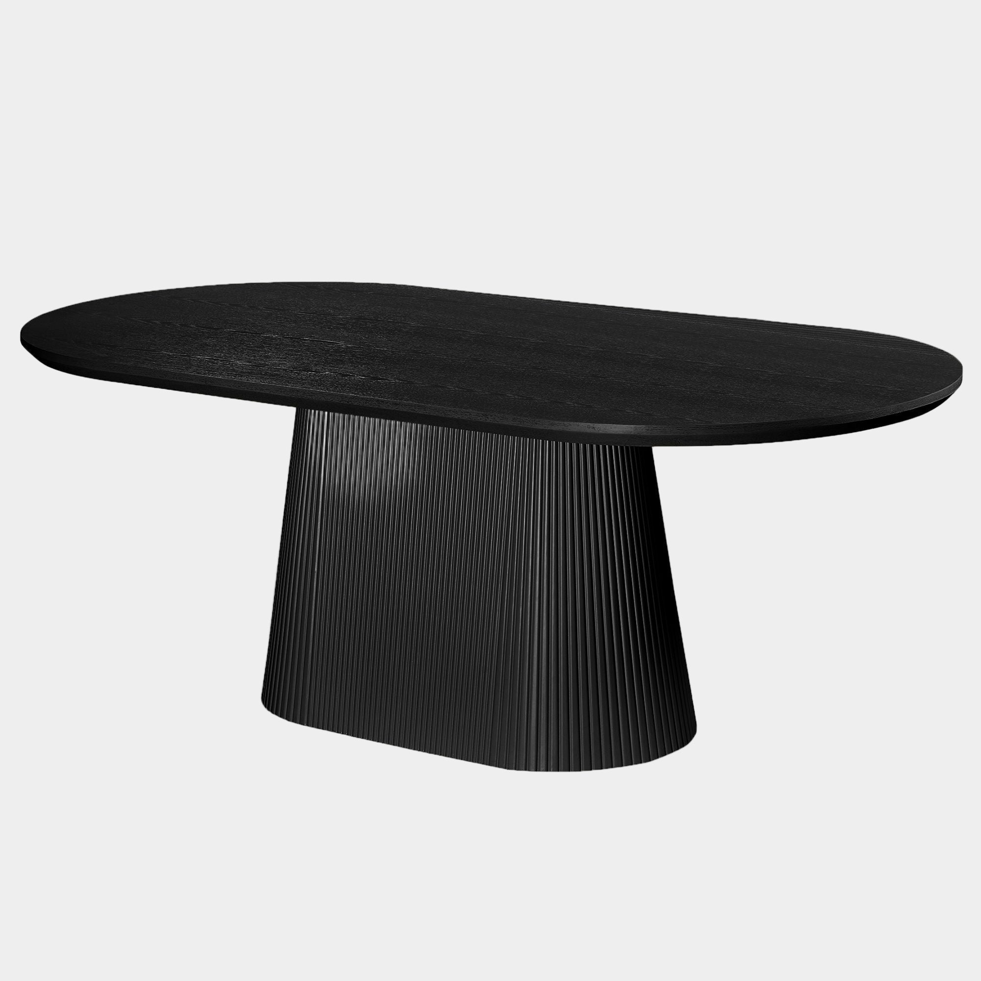 Tovas Oval Dining Table in Black