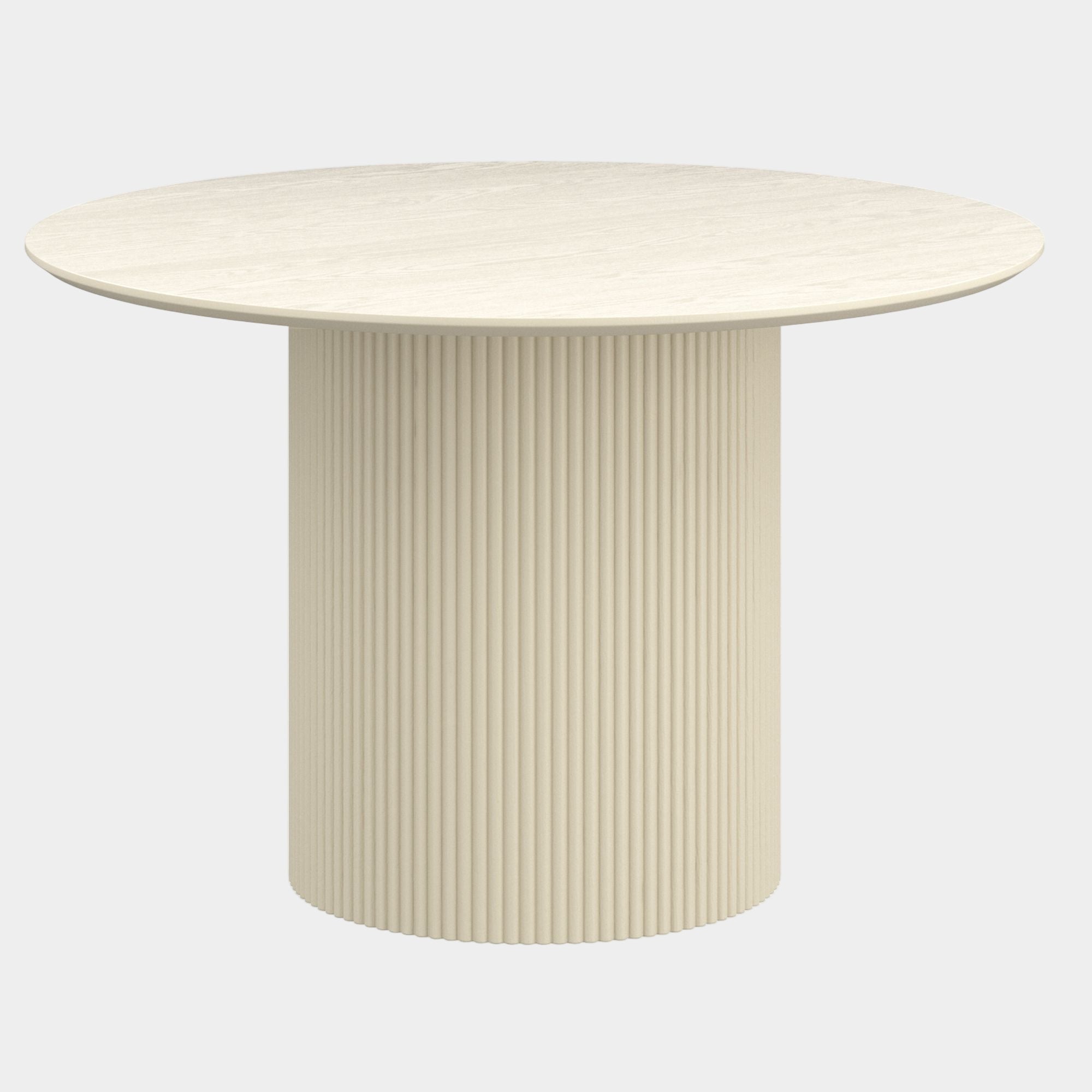 Tovas Round Dining Table in Ivory