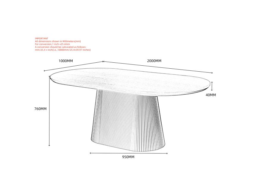 Tovas Oval Dining Table in Natural