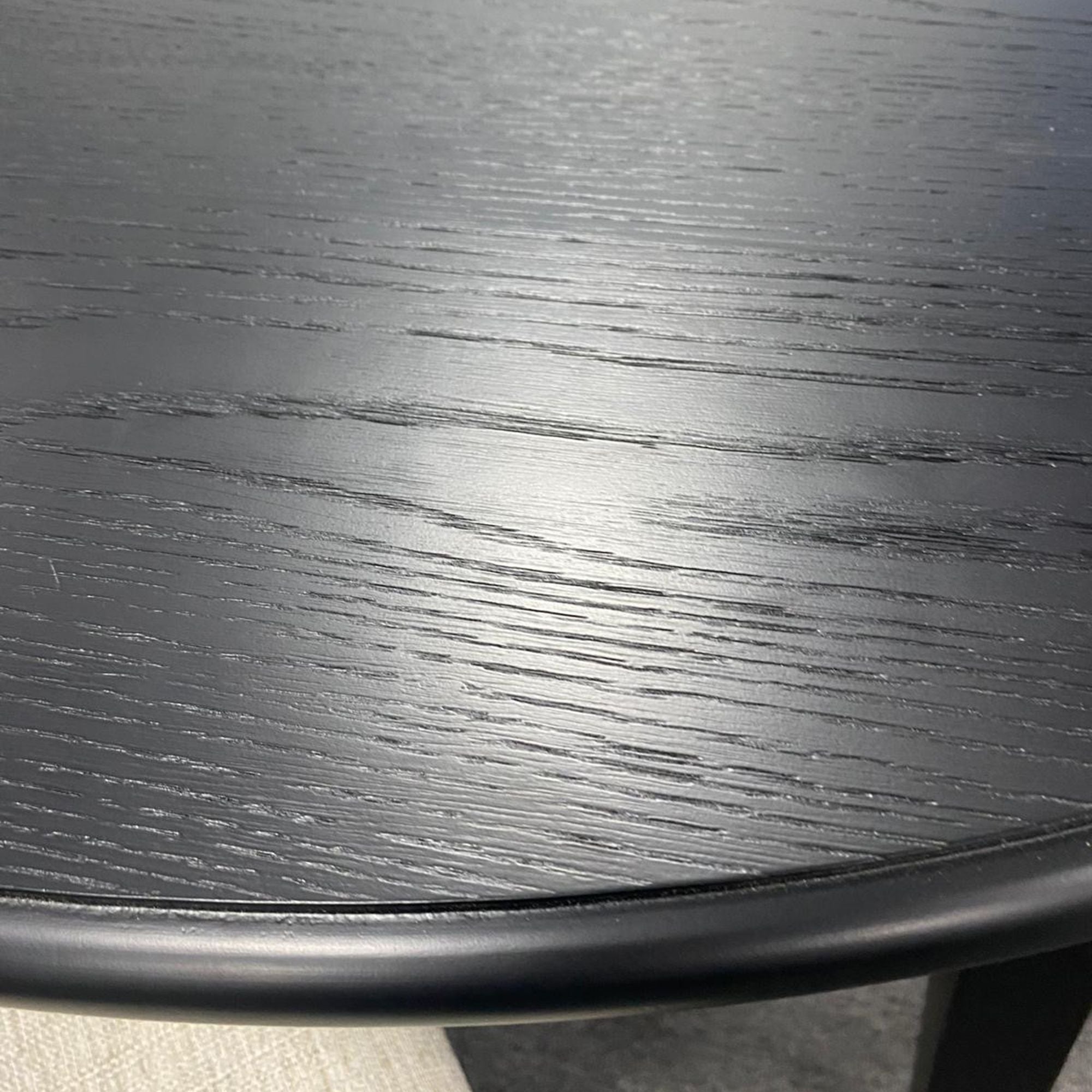 Conrad Round Dining Table in Black