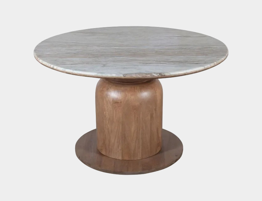 Martina 50" Round Dining Table - Walnut