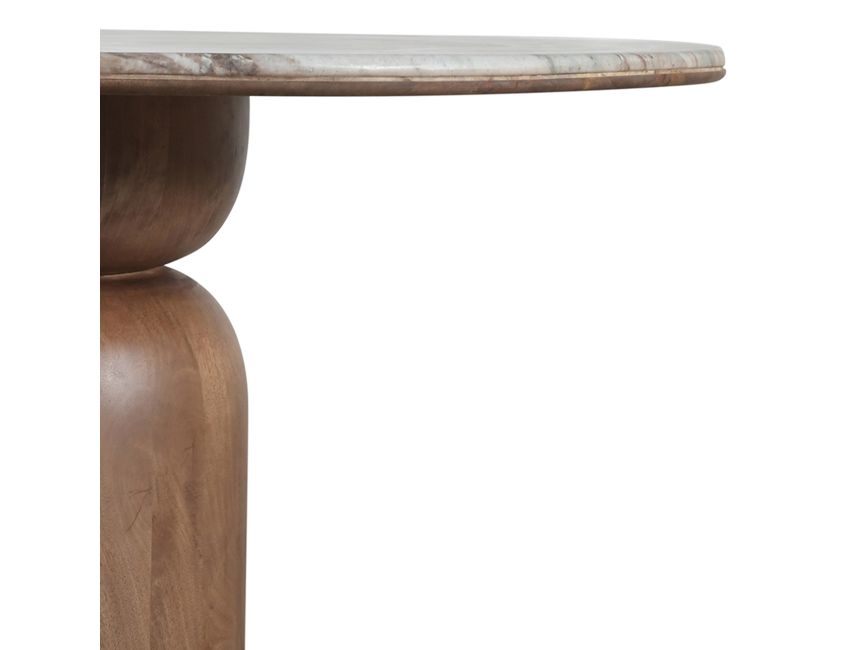 Martina 50" Round Dining Table - Walnut