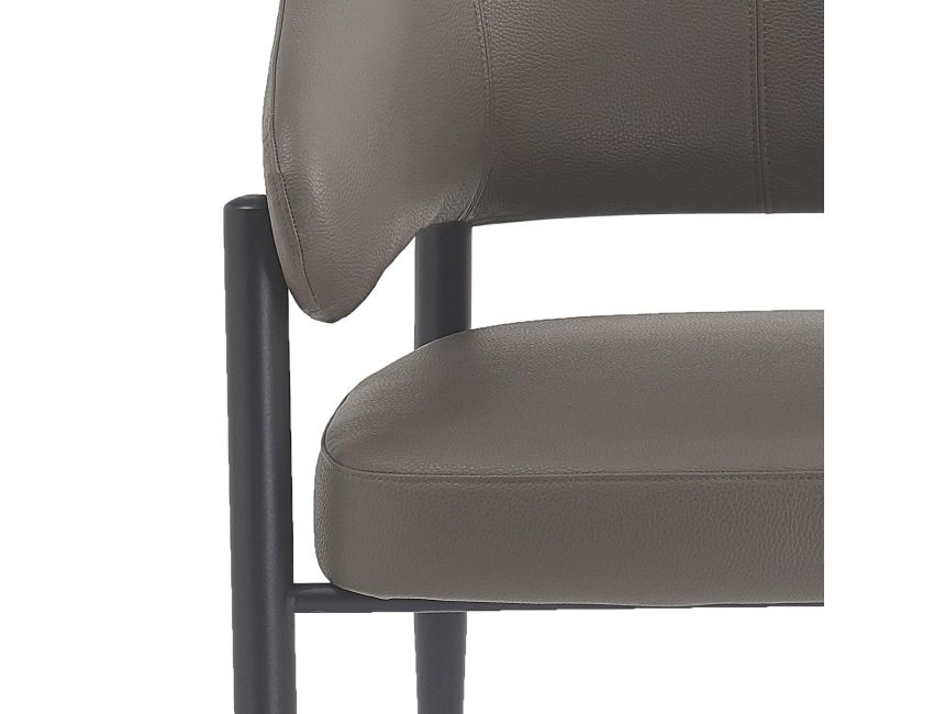 Bronson Dining Chair - Set of 2 in Stone and Black