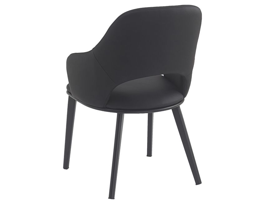 Denzel Dining Chair - Set of 4 in Black and Black