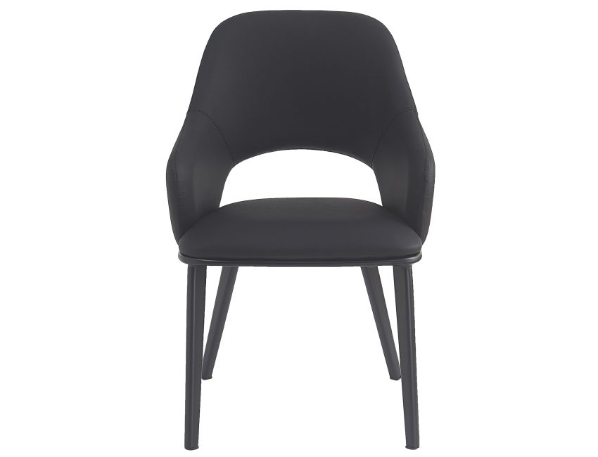 Denzel Dining Chair - Set of 4 in Black and Black