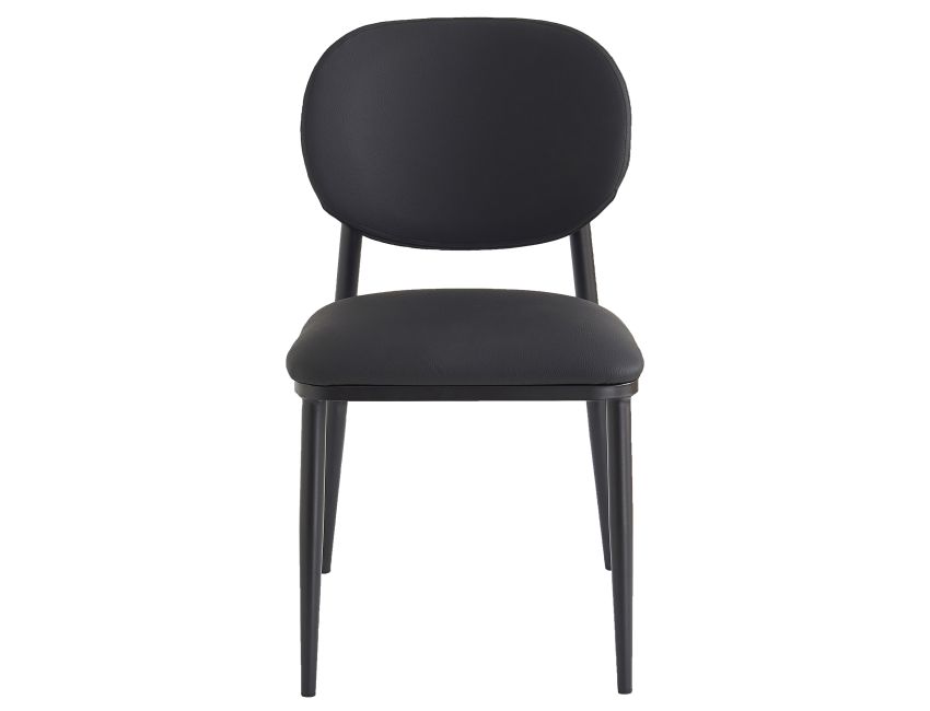 Gideon Dining/Lounge Chair, Set of 4 in Black and Black