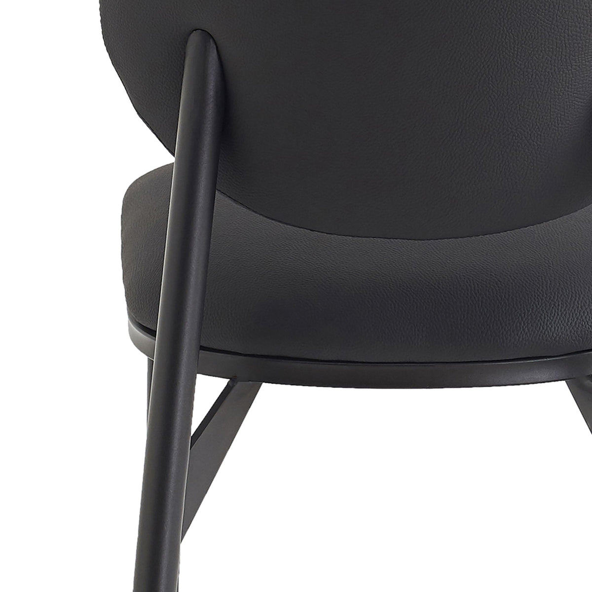 Gideon Dining/Lounge Chair, Set of 4 in Black and Black