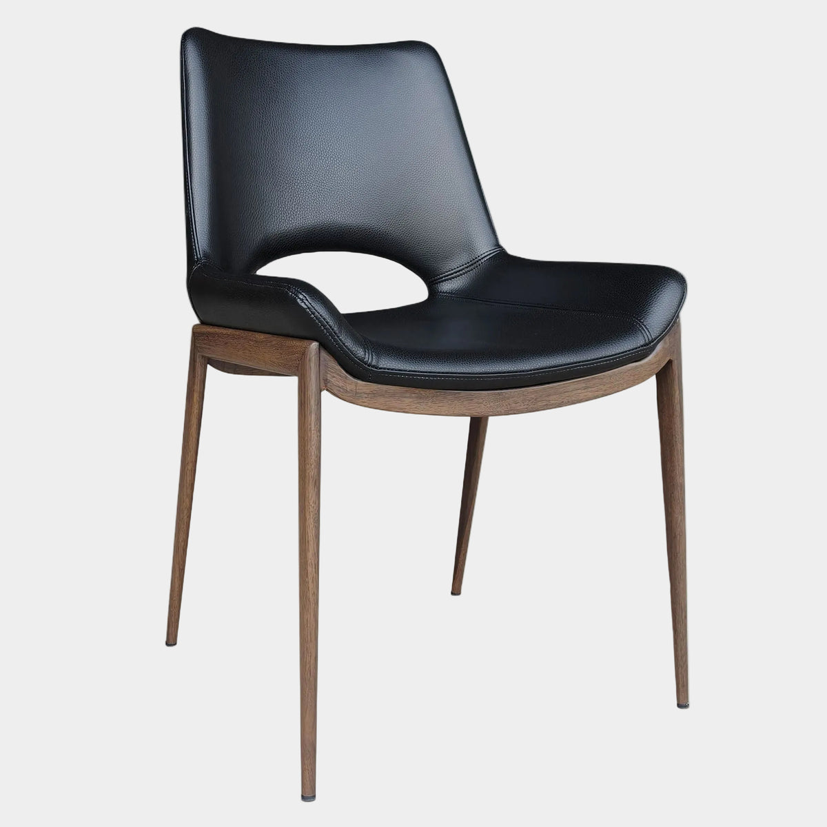 Icona Dining Chair, Set of 6 in (Walnut finished legs)