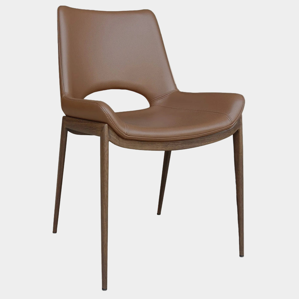 Icona Dining Chair, Set of 6 in (Walnut finished legs)