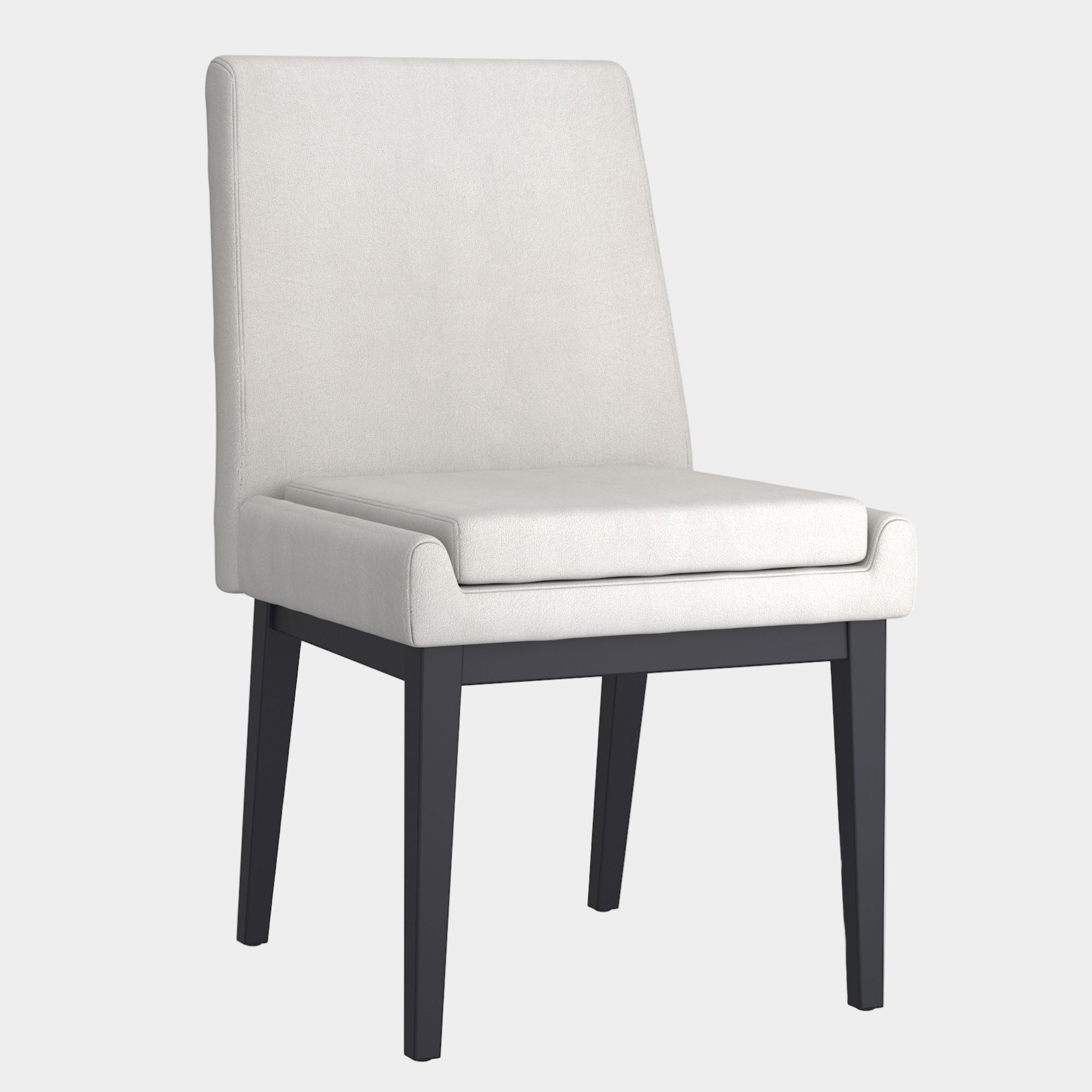 Cortez Dining Chair, set of 2, in Beige Fabric and Black
