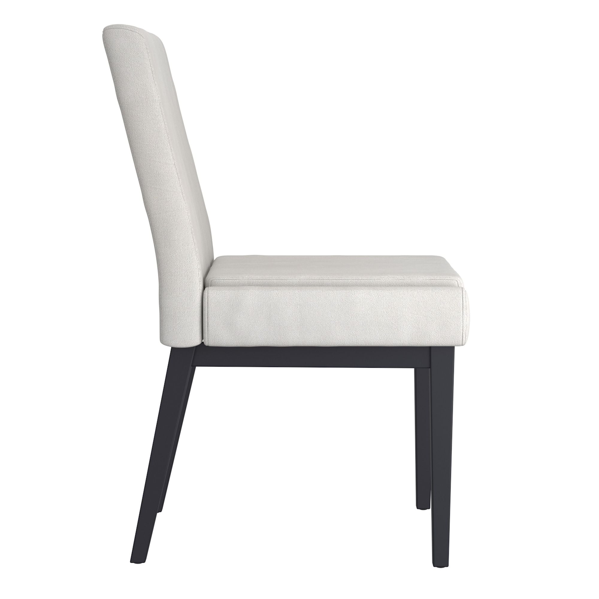 Cortez Dining Chair, set of 2, in Beige Fabric and Black