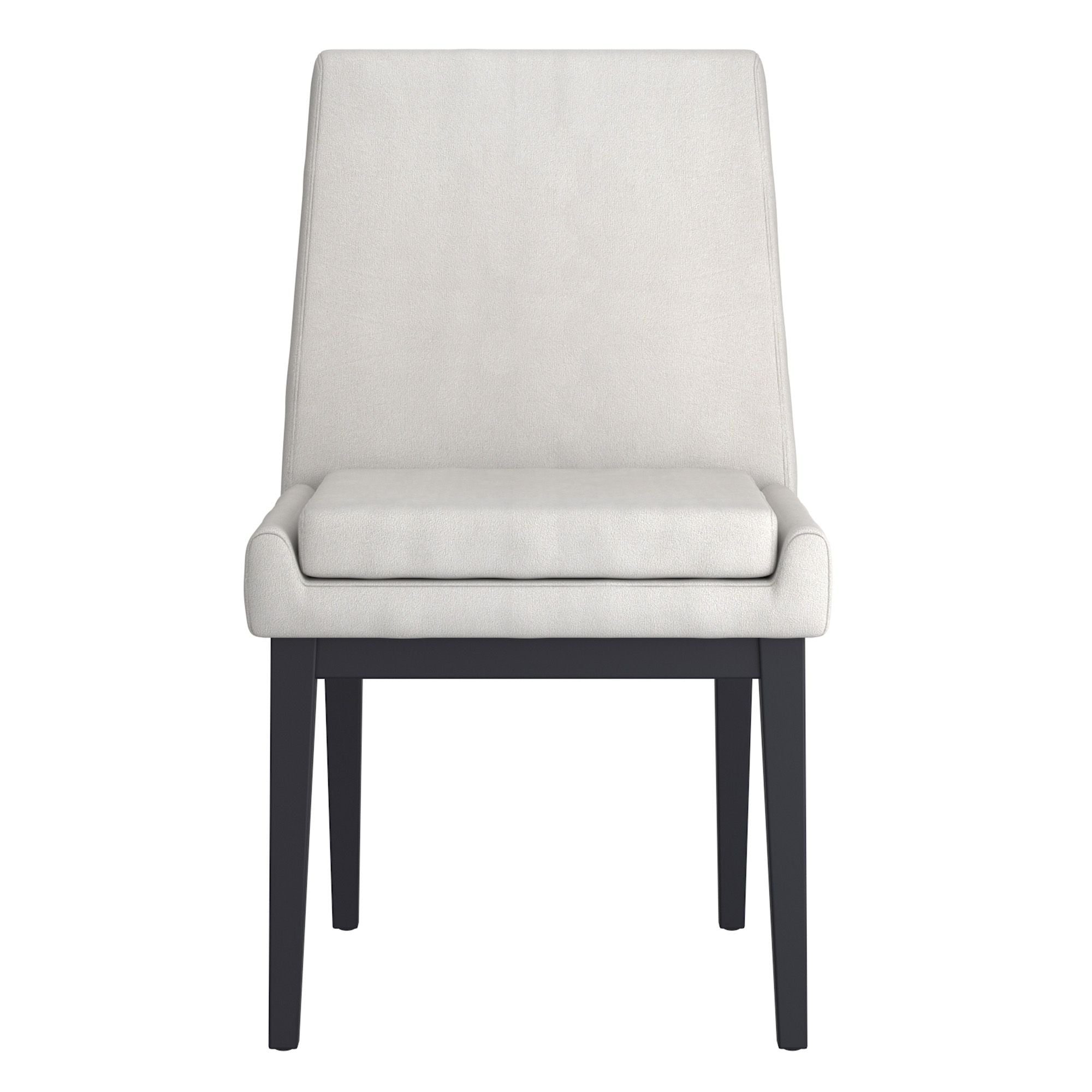 Cortez Dining Chair, set of 2, in Beige Fabric and Black