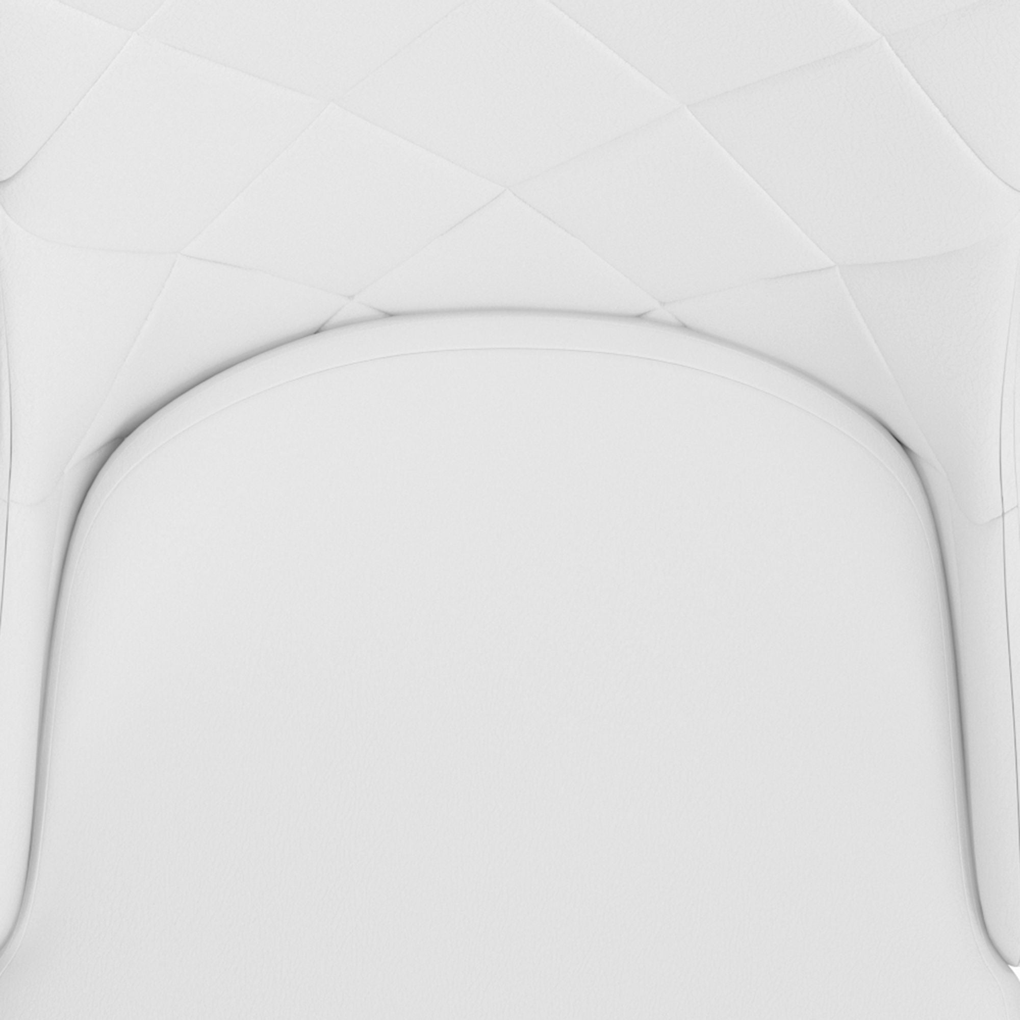 Devo Dining Chair, set of 2, in White and Chrome