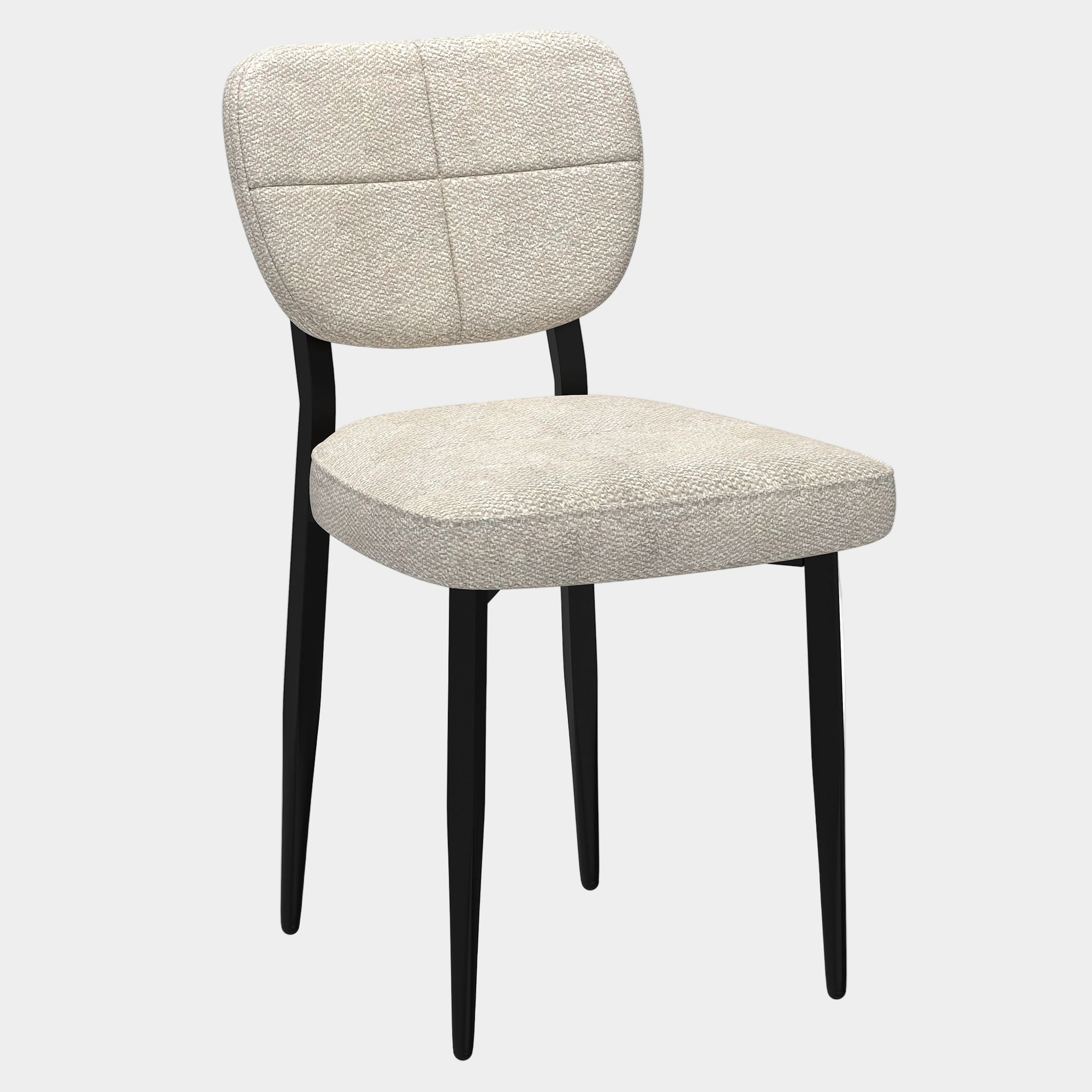 Zeke Dining Chair, set of 2, in Beige and Black