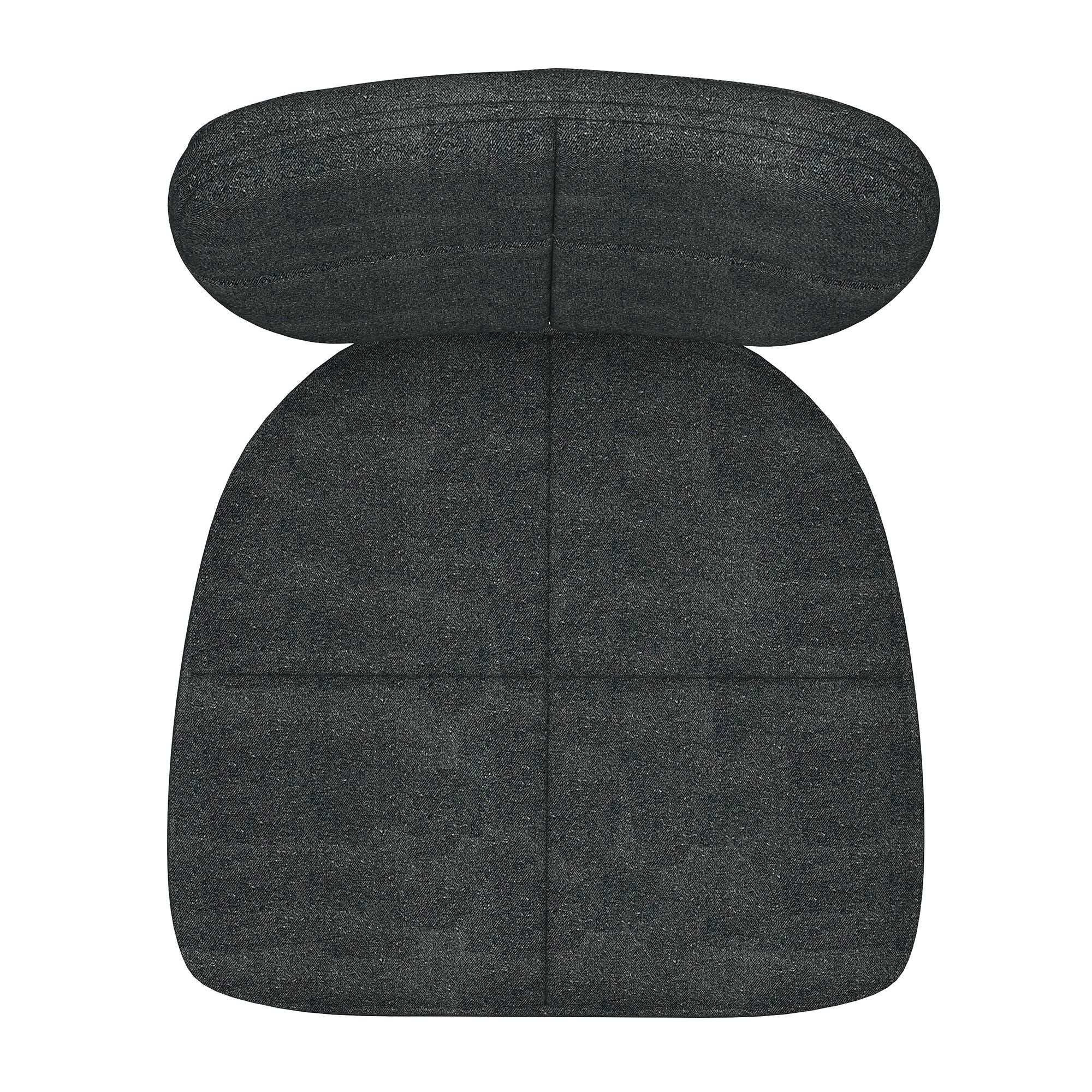 Zeke Dining Chair, set of 2, in Charcoal and Black