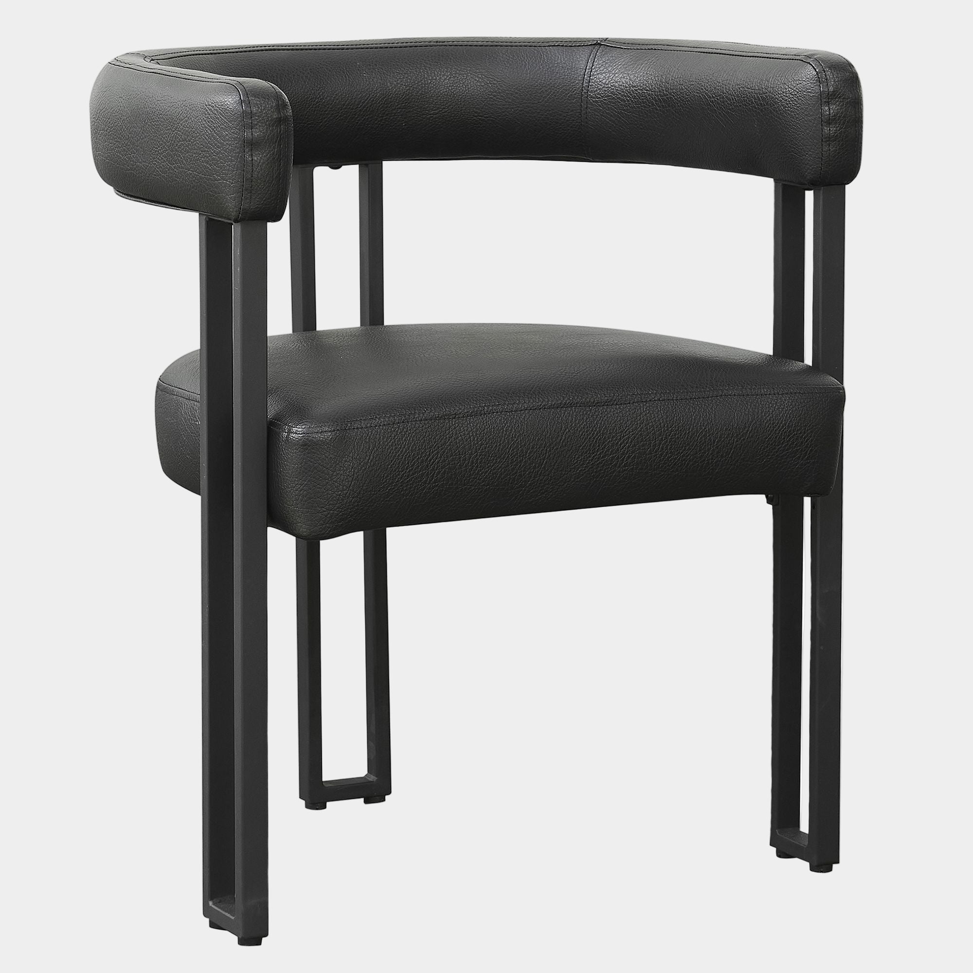 Scarlet Dining Chair, set of 2, in Black PU