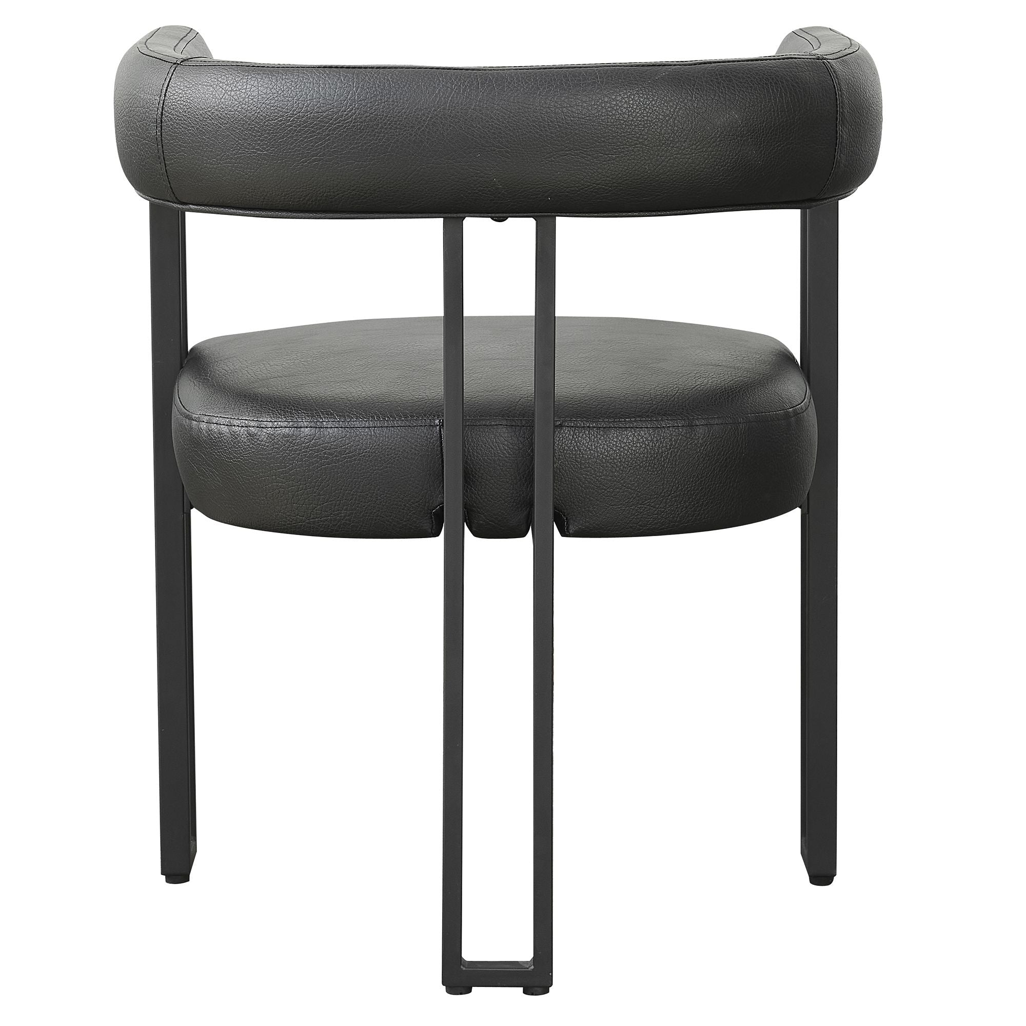 Scarlet Dining Chair, set of 2, in Black PU
