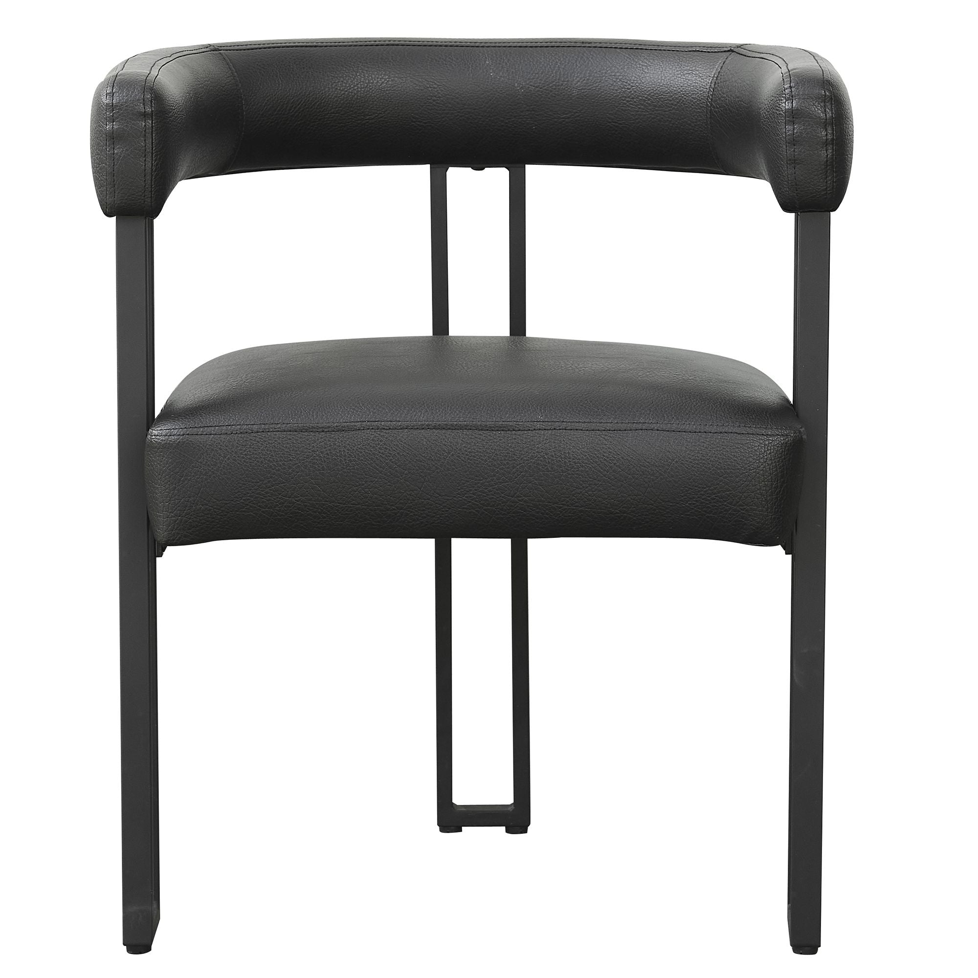 Scarlet Dining Chair, set of 2, in Black PU