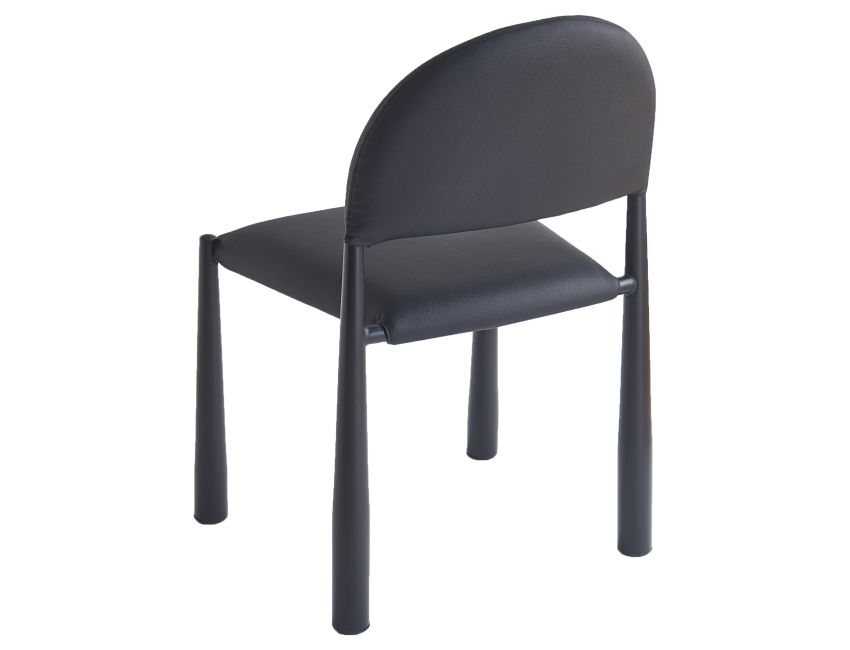 Auggie Dining Chair - Set of 4 in Black and Black