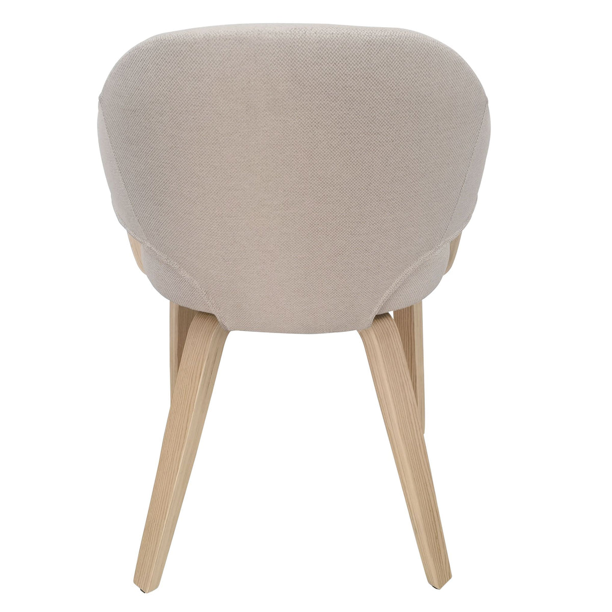 Freya Dining/Lounge Chair (Dark Walnut & Natural Wood Legs)