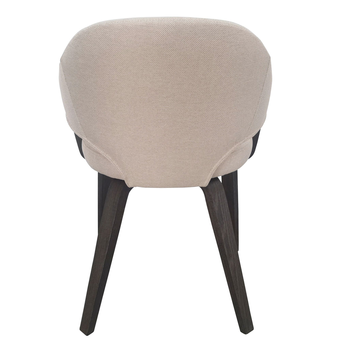 Freya Dining/Lounge Chair (Dark Walnut & Natural Wood Legs)