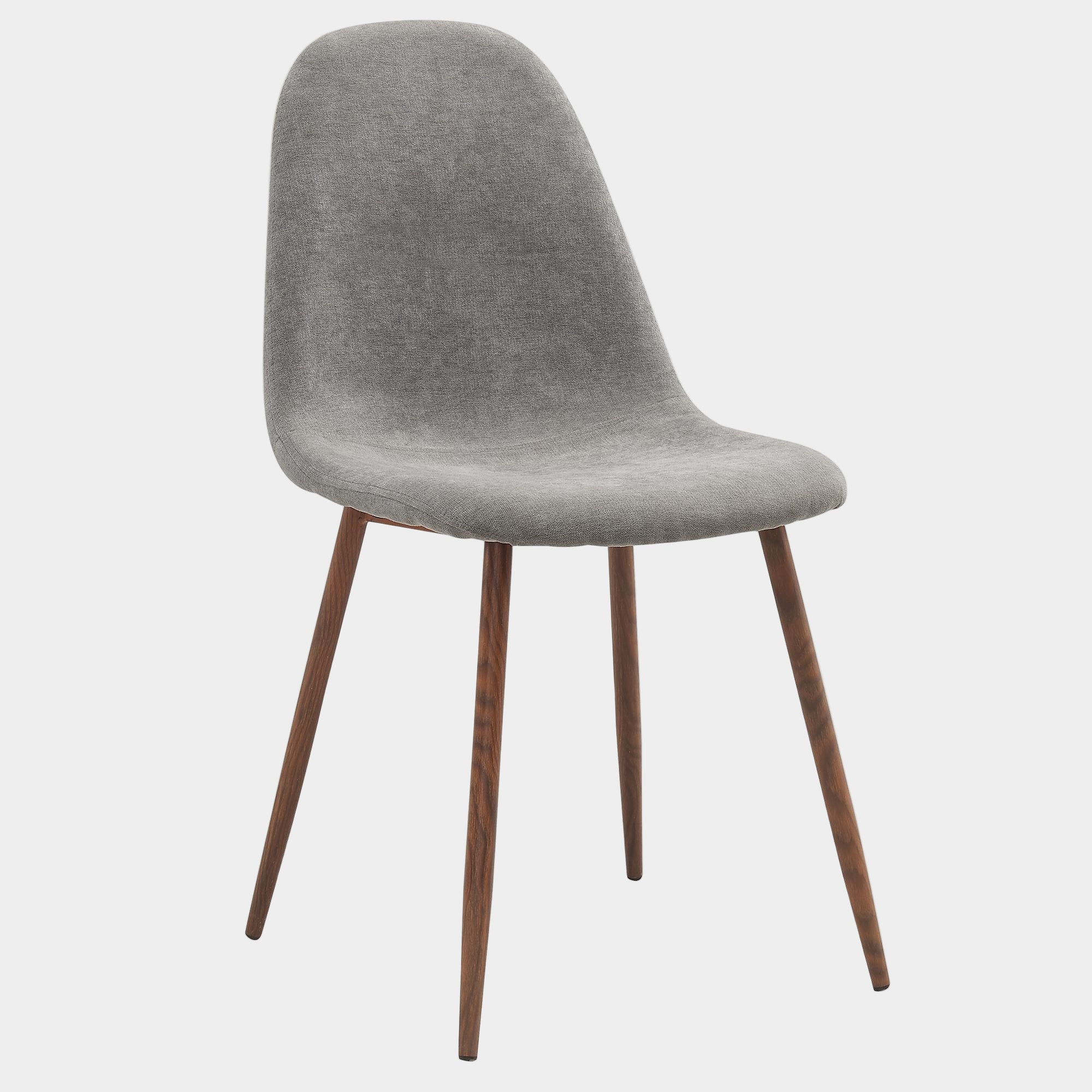 Lyna Dining Chair, set of 4 in Grey and Walnut