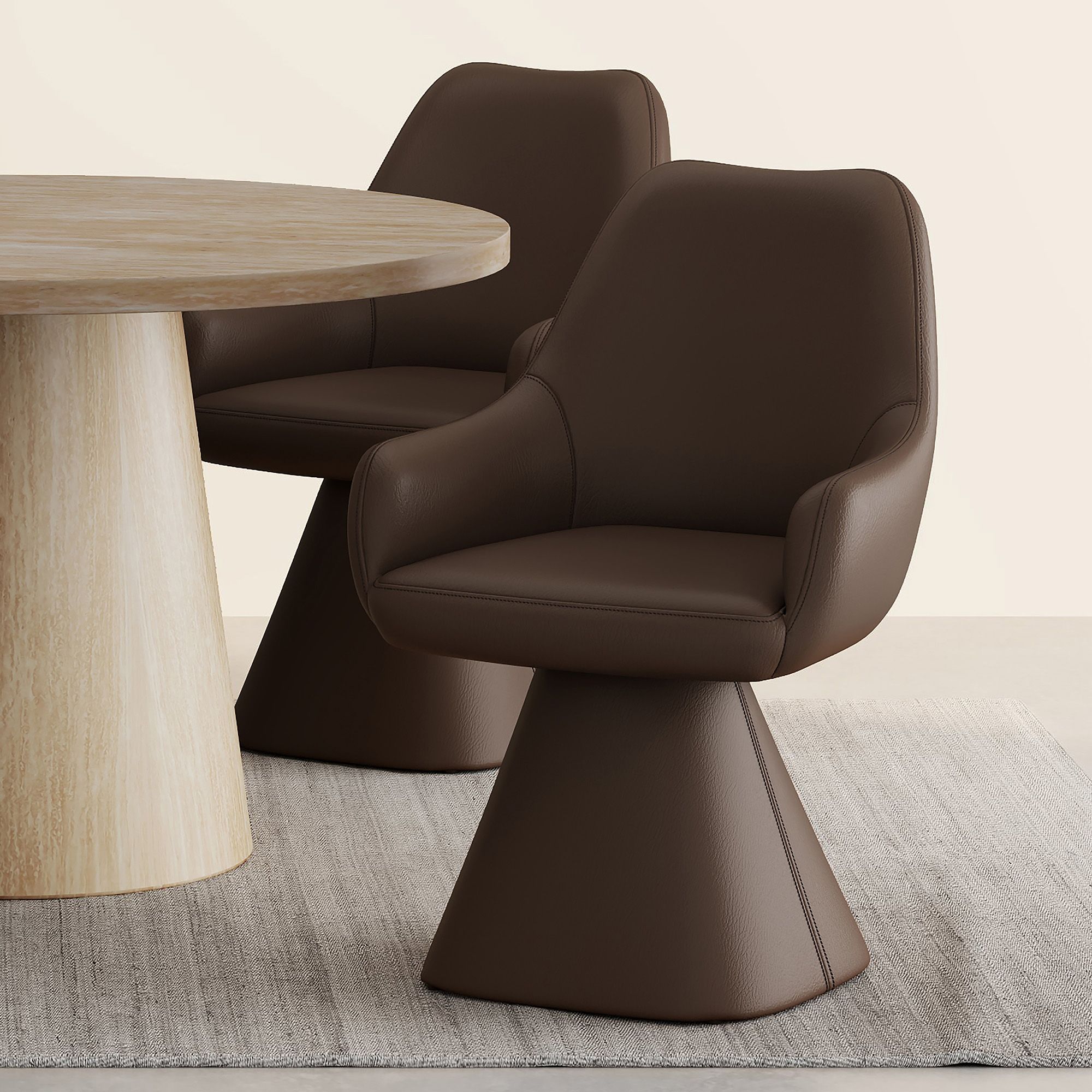 Caprese Dining Chair in Brown