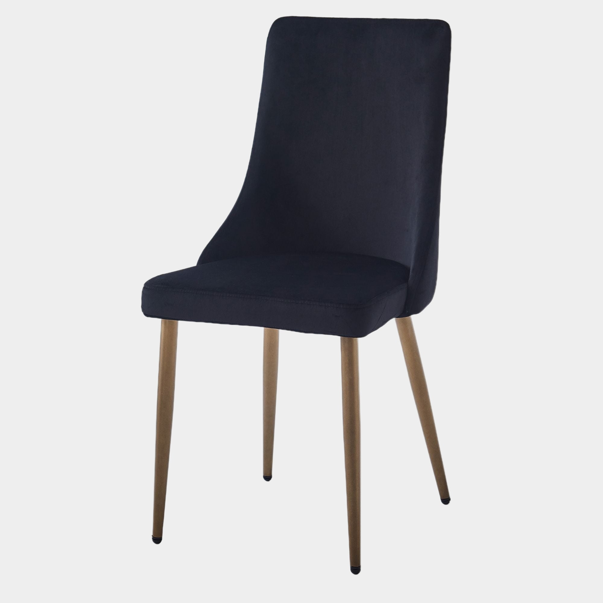 Carmilla Dining Chair, set of 2, in Black and Aged Gold
